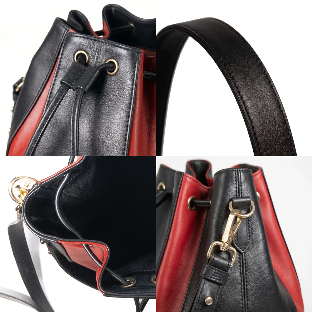 sac 100% cuir naturel au maroc noir