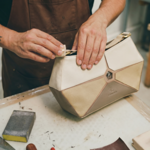 sac 100% cuir naturel au maroc beige