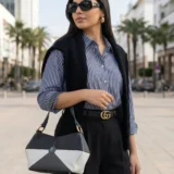 sac 100% cuir naturel au maroc noir