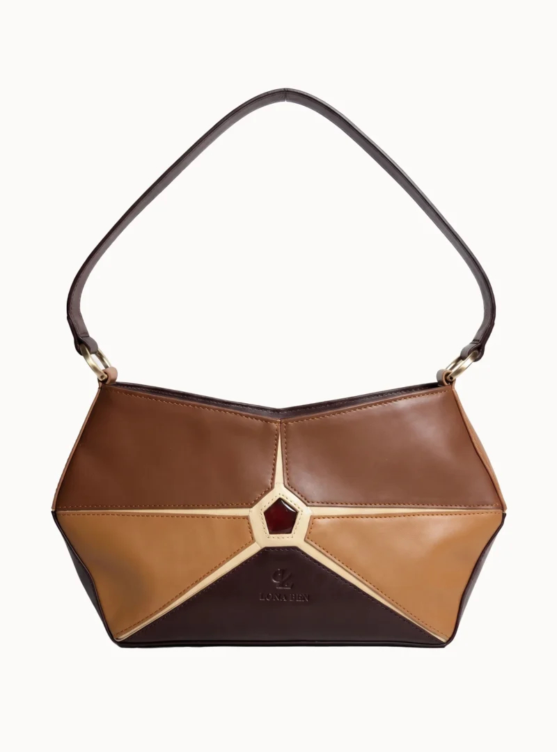 sac 100% cuir naturel au maroc camel chocolat