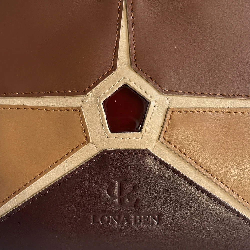 sac 100% cuir naturel au maroc camel chocolat