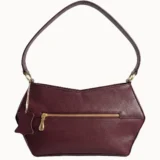 sac 100% cuir naturel au maroc bordeaux