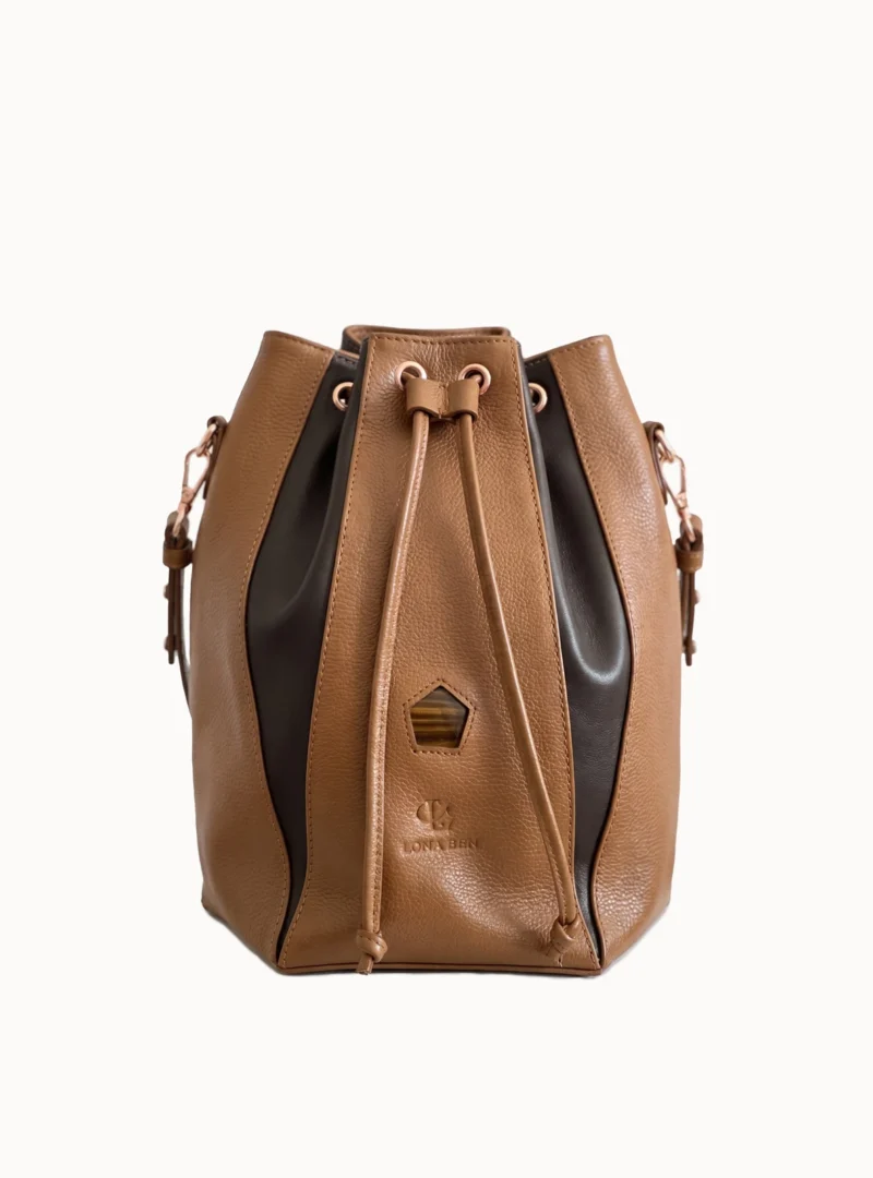 sac 100% cuir naturel au maroc camel et chocolat